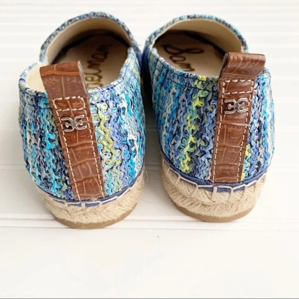 Sam Edelman Women’s 8.5 Blue Khloe Slip On Espadrille Flats